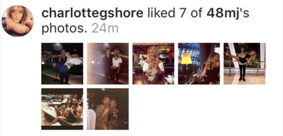 The reality star unexpectedly went on a 'liking' spree on selfies of Mitch and the new lady in his life