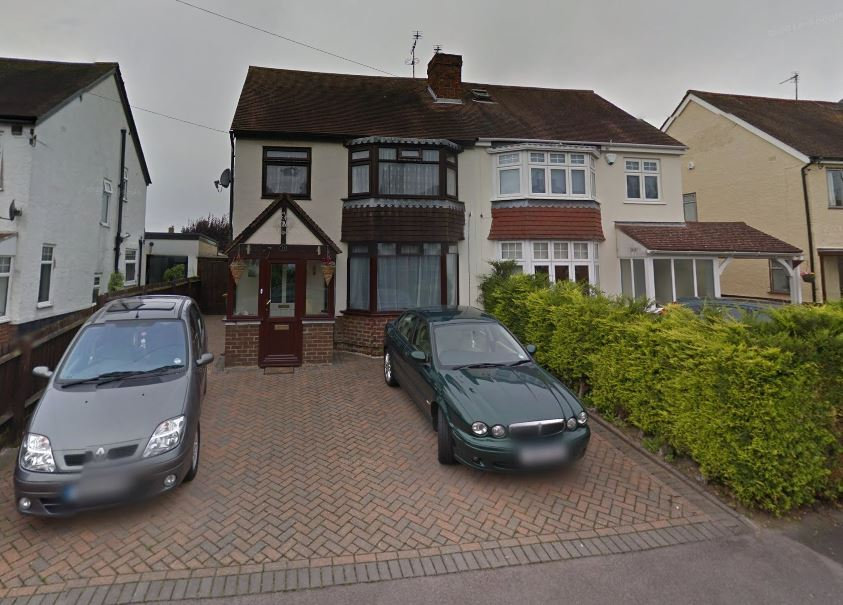 Anisha Mitchell's home in Cheltenham, where she has been accused of 'anti-social behaviour'