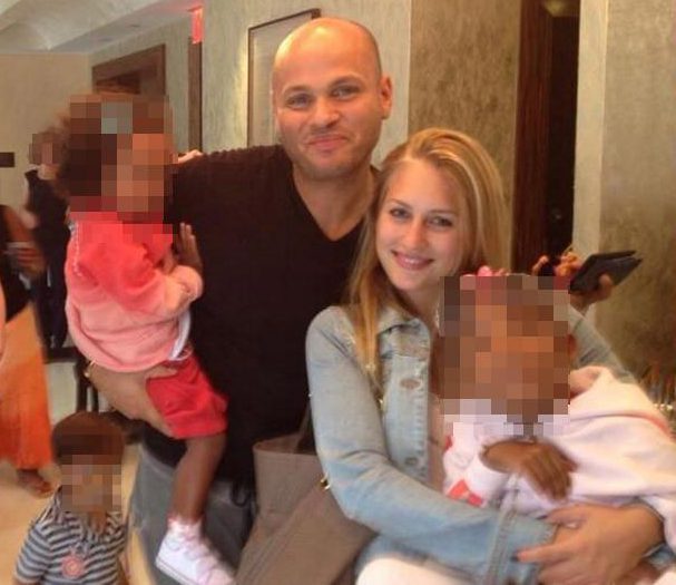  Lorraine pictured with Stephen and the children
