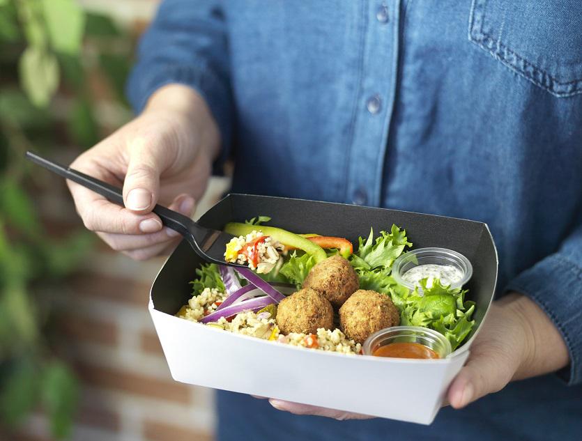  The falafel, harissa and roast veg salad has proved popular with shoppers