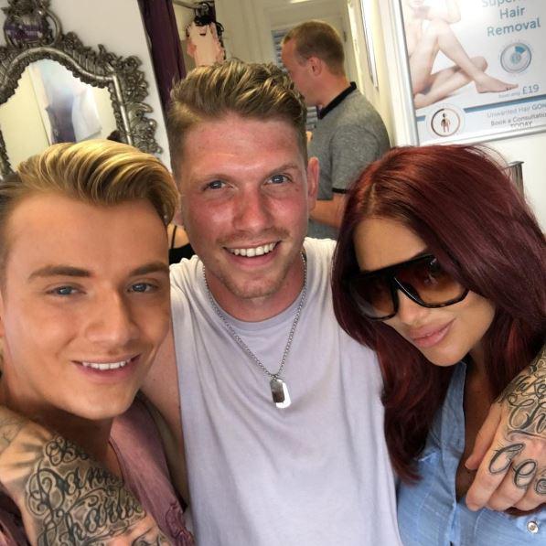 Craig and Amy with another cousin, Harry Derbidge, who has also appeared on Towie
