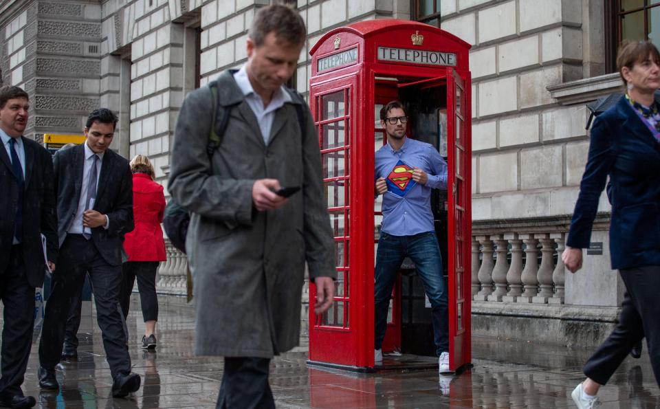 People are still keen to wear Superman's S on their chest - even if there are fewer phonebooths around these days