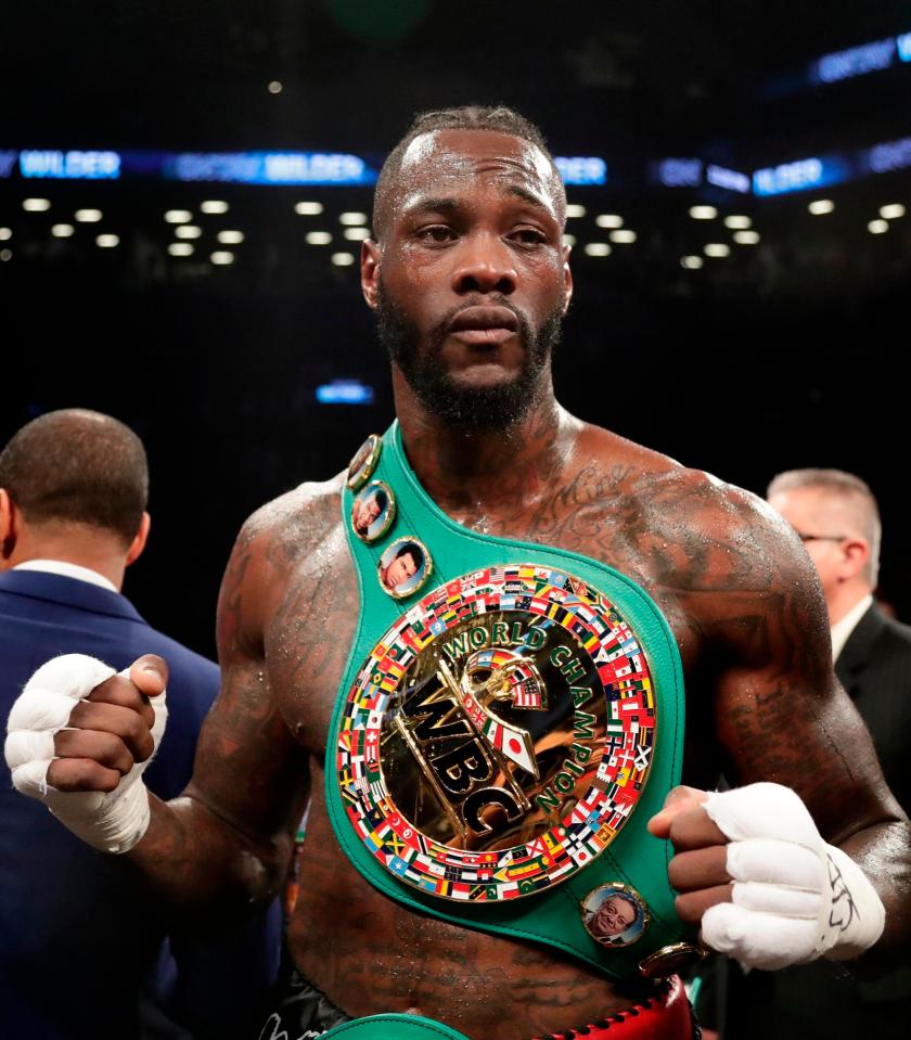  Wilder owns the WBC title which he has held since 2015