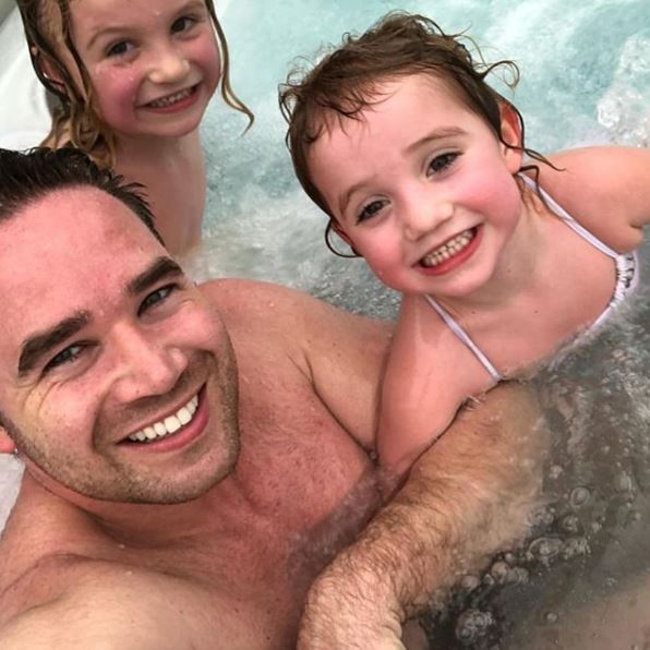  Kieran, pictured with Jett and Bunny, has liked a comment slating his ex