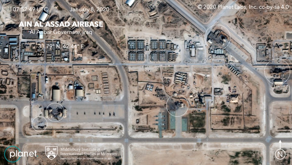  Al Asad after the missile strike