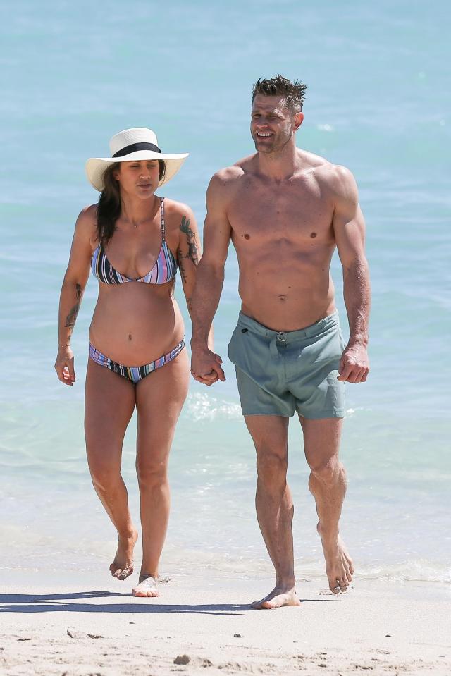 Baby daddy: Fitness instructor Andy Speer left her eight months pregnant