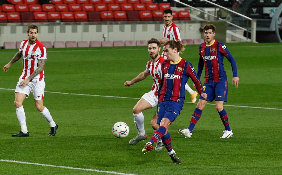 Antoine Griezmann scored a crucial winner for Barca