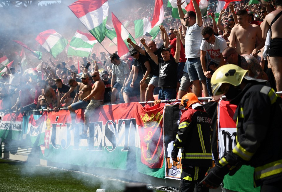 Around 61,000 fans were in attendance at the Puskas Arena for Hungary's draw with France
