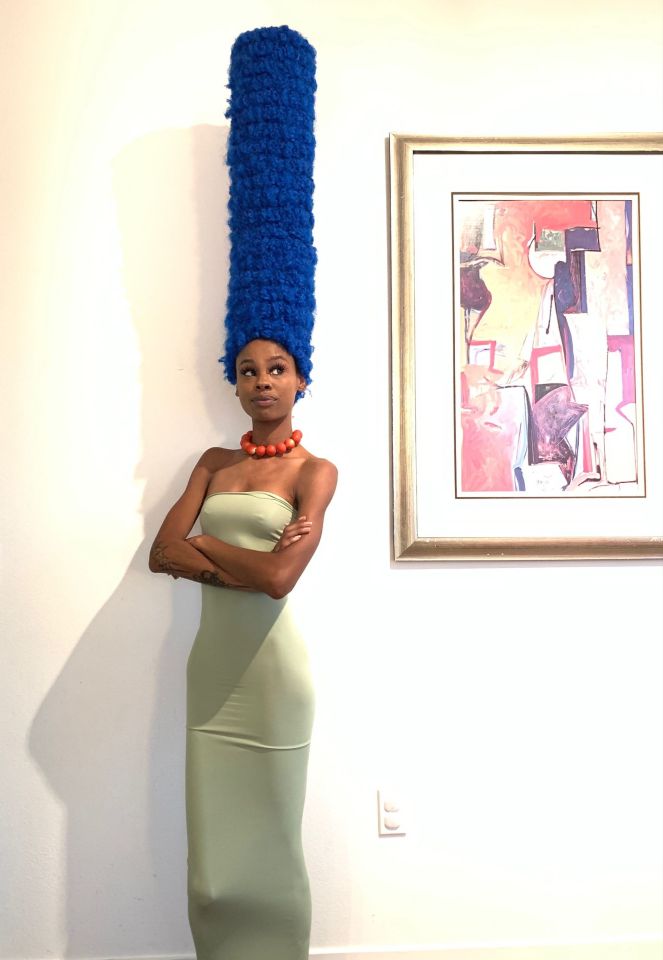 An American fashion designer gets inspired by copying cartoon character Marge Simpson