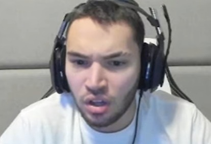 The YouTuber was visibly shocked and launched into hysterics, repeatedly yelling 'wow'