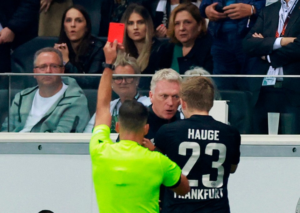David Moyes was also given his marching orders