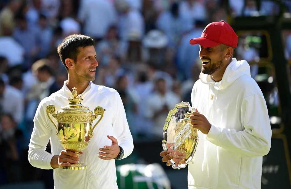 Kyrgios came under fire earlier in the week from straying from the strict all-white dress code