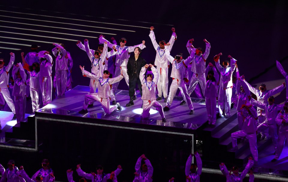 K-pop star Jung Kook performed at the star-studded ceremony in Qatar
