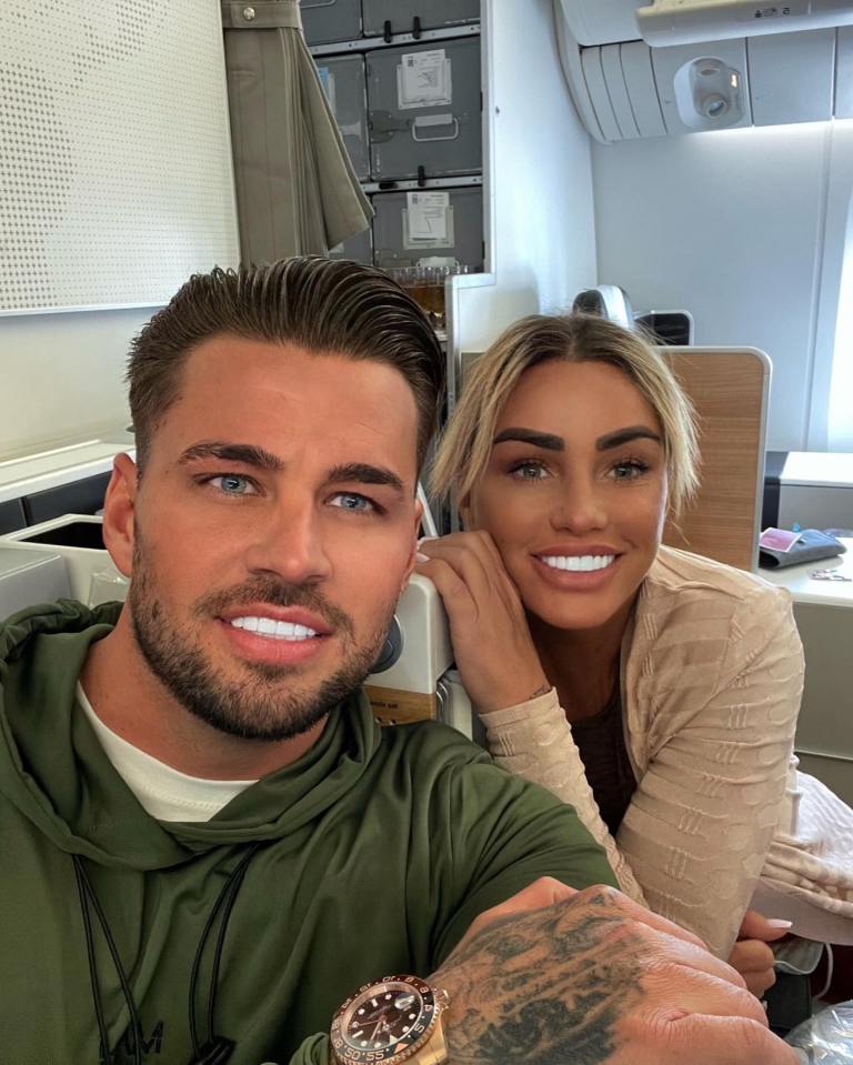 Katie and Carl have been on and off of late after cheating allegations
