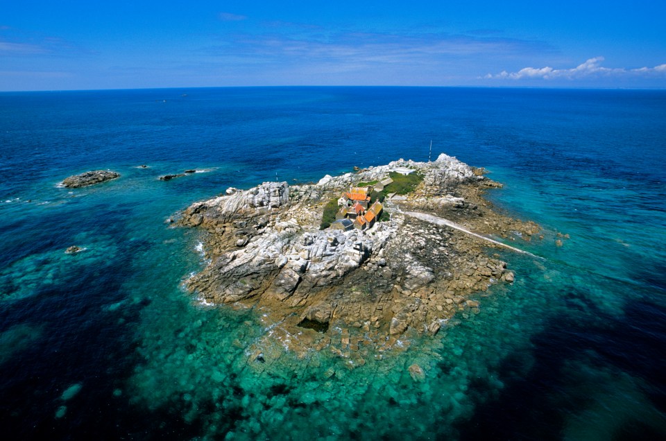 The islands sit nine miles off the coast of mainland Jersey