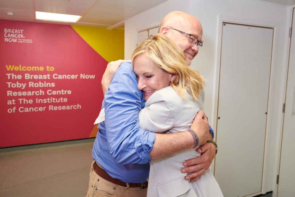 Jacquie Beltrao met with 'superhero'  Professor Andrew Tutt who helped her beat cancer