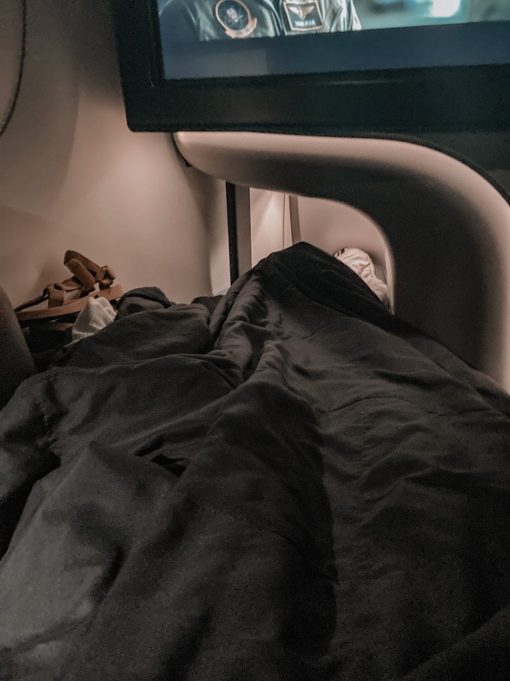 It is definitely the best night's sleep I've ever had on a plane