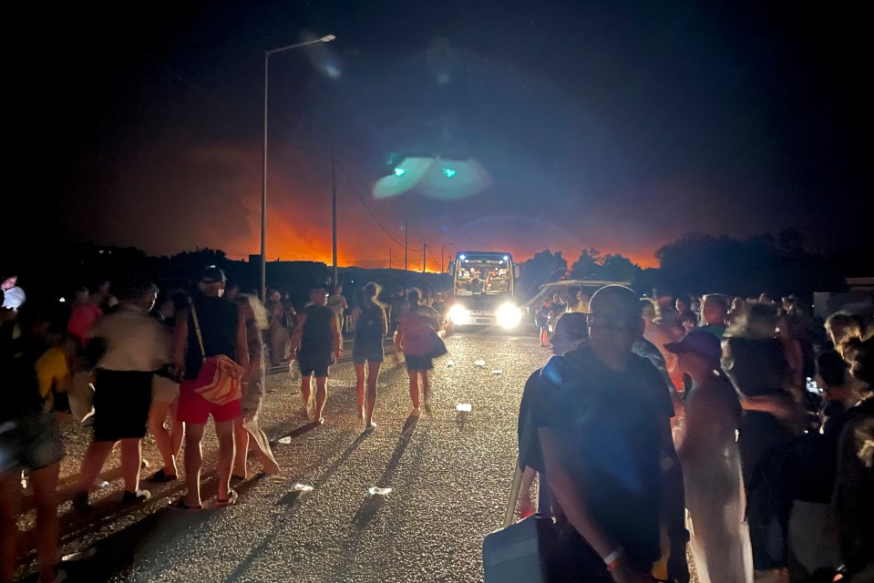 Some 20,000 people had to leave homes and hotels over the weekend