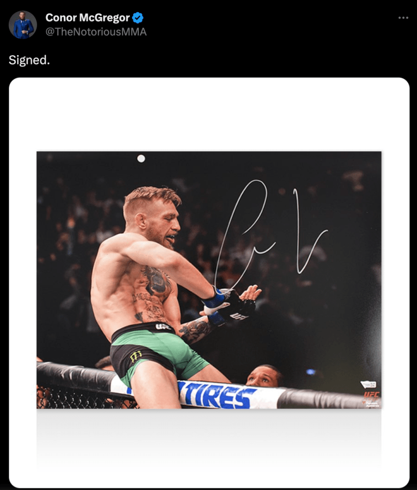 The Notorious recently hinted he's 'signed' a contract to face The Highlight