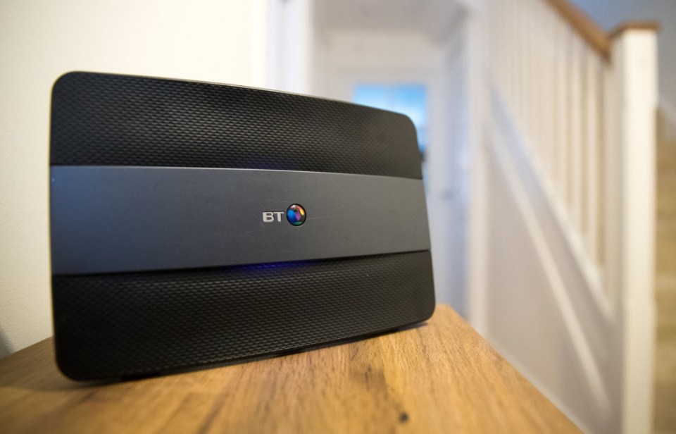 A BT home hub 5 inside a residential property as shares in the company dropped nearly 4% after the Labour Party announced plans to turn broadband into a public service. PA Photo. Picture date: Friday November 15, 2019. Labour has costed the policy at ??20 billion, saying it will deliver free full-fibre internet to every home and business by 2030 if it wins the General Election. See PA story POLITICS Election Labour. Photo credit should read: Andrew Matthews/PA Wire