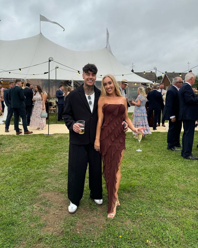 Chet and Helen Briggs at a wedding.