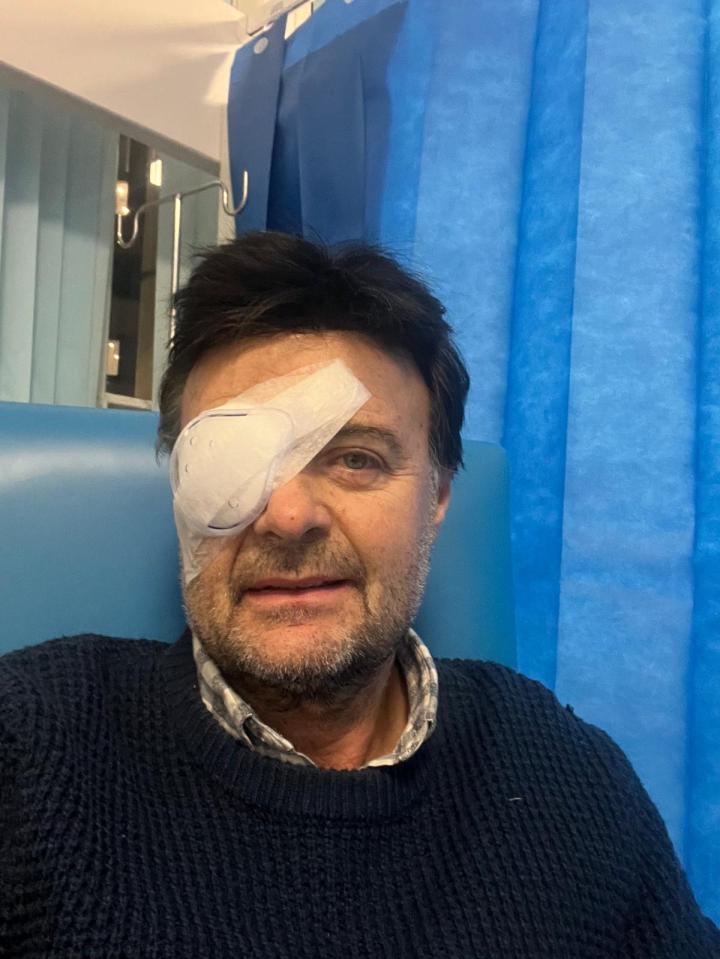 Man with eye patch.