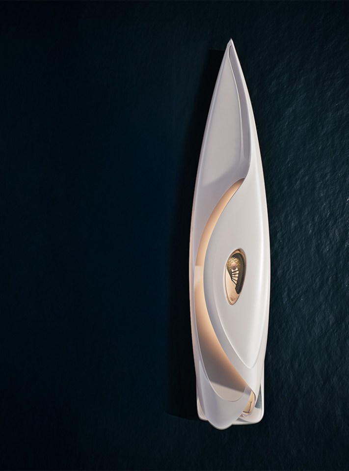 Illustration of the Lily superyacht.