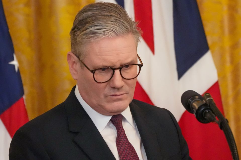 Keir Starmer at a press conference.