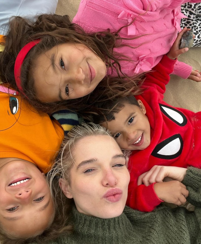 Helen Flanagan with her children. Helen Flanagan Instagram