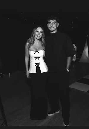Black and white photo of Lorenz and Kate Ferdinand.