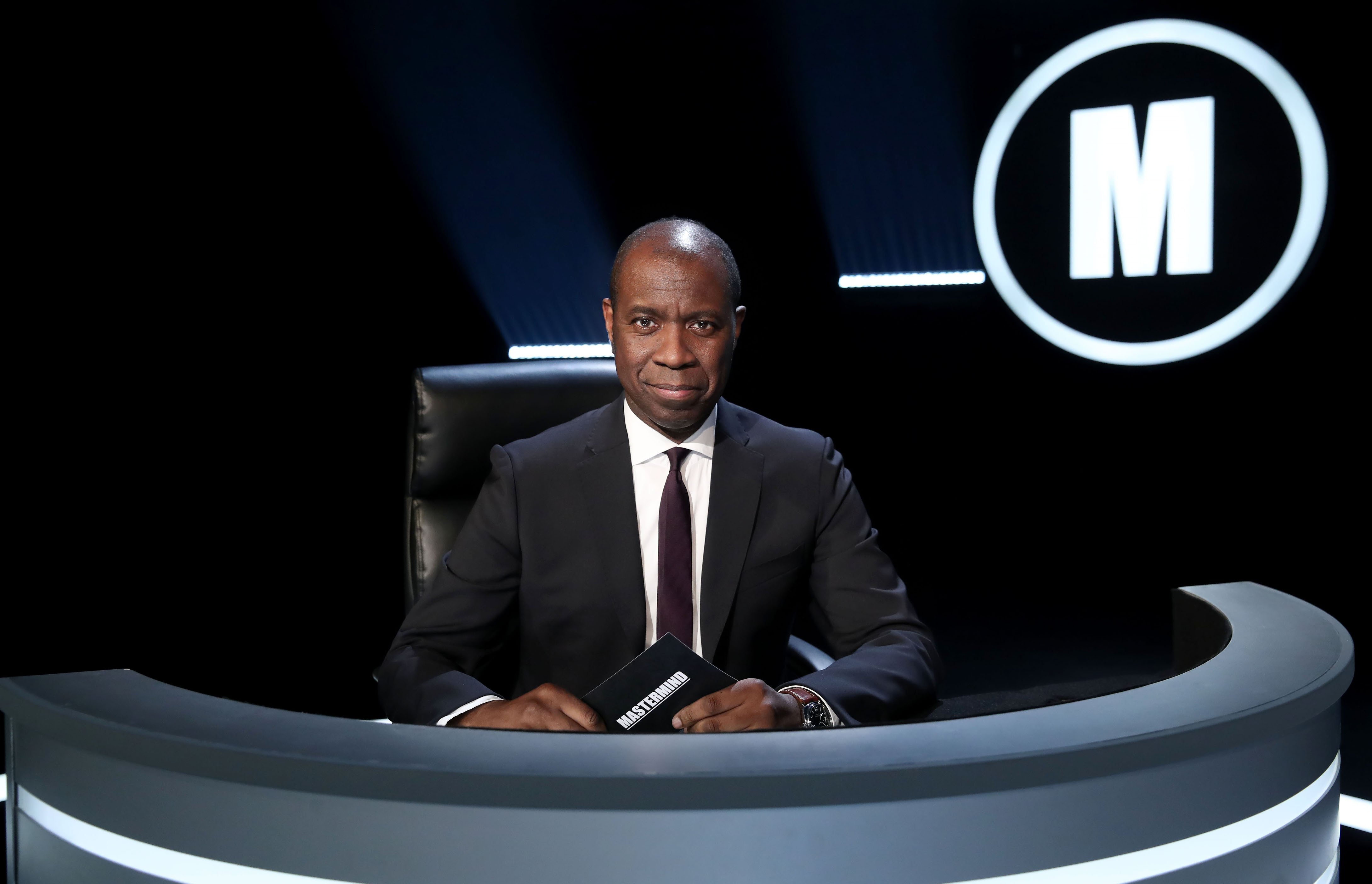 Clive Myrie hosting Mastermind.
