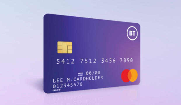 Illustration of a BT reward card.