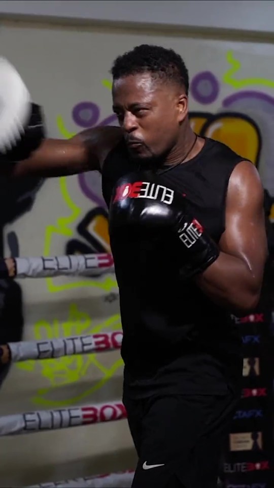 Patrice Evra boxing.
