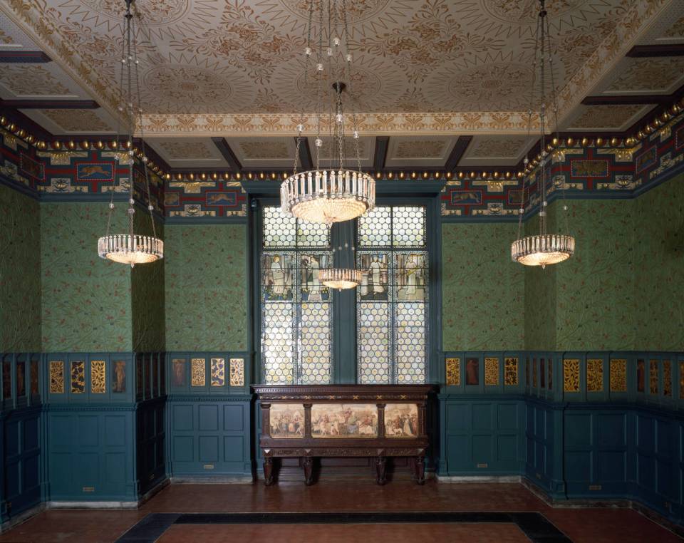 Morris Room at the Victoria and Albert Cafe.