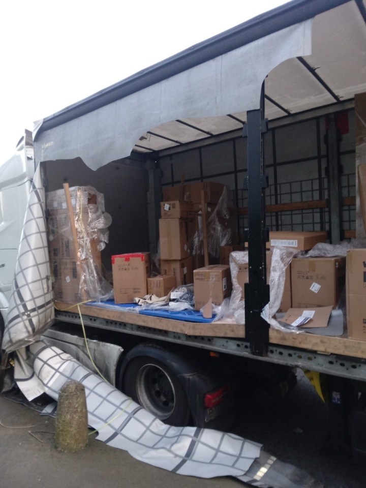 Stolen shipment of toys from a truck.