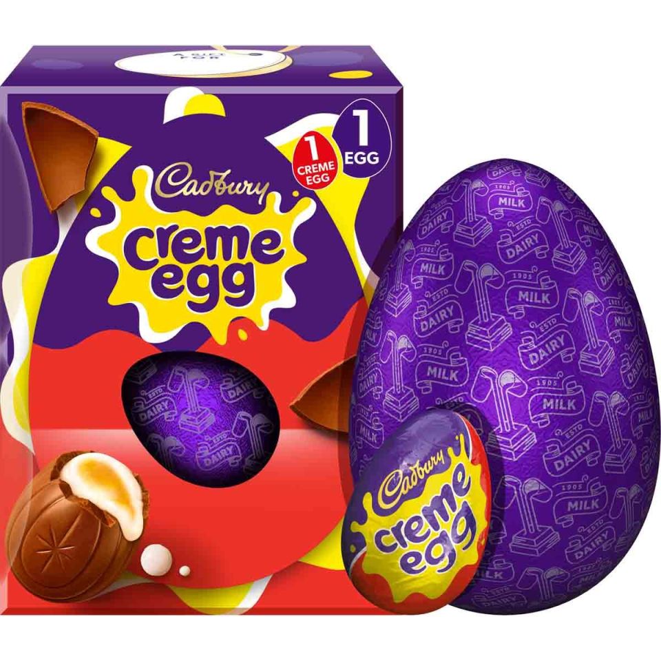 Cadbury Creme Egg in packaging.