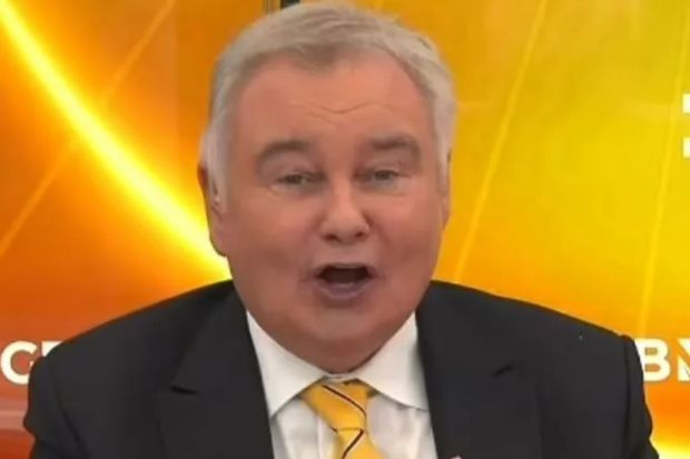 An image collage containing 1 images, Image 1 shows Eamonn Holmes speaking on television