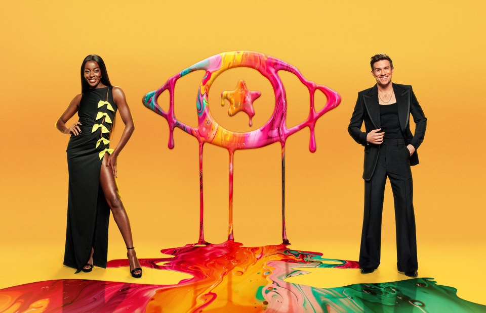 AJ Odudu and Will Best, Celebrity Big Brother hosts.