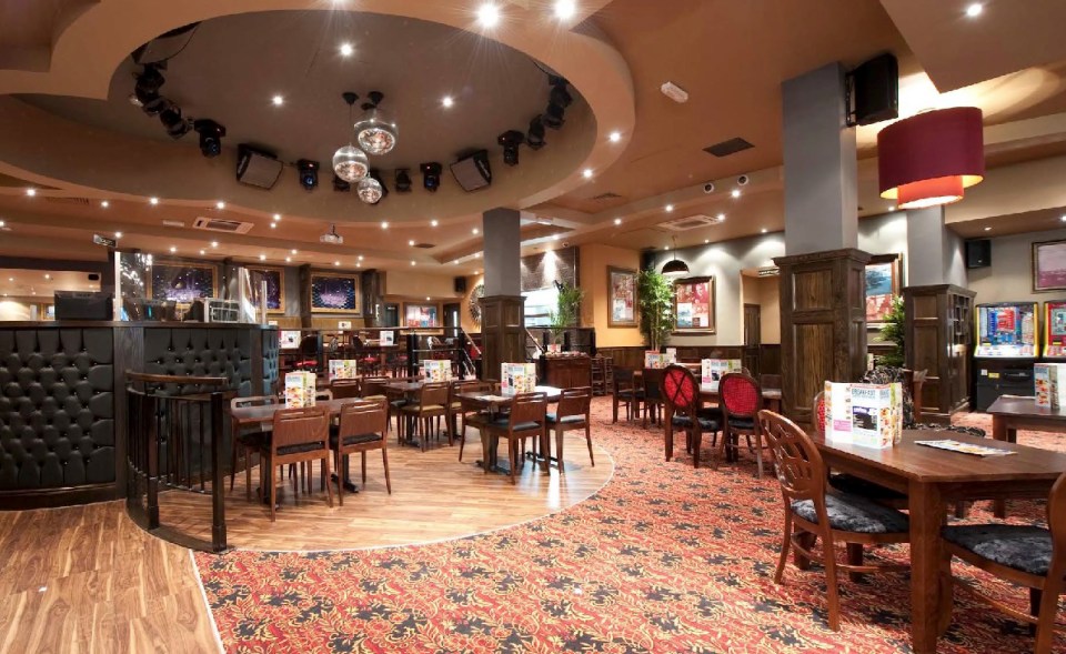 Interior of a Wetherspoon's pub.