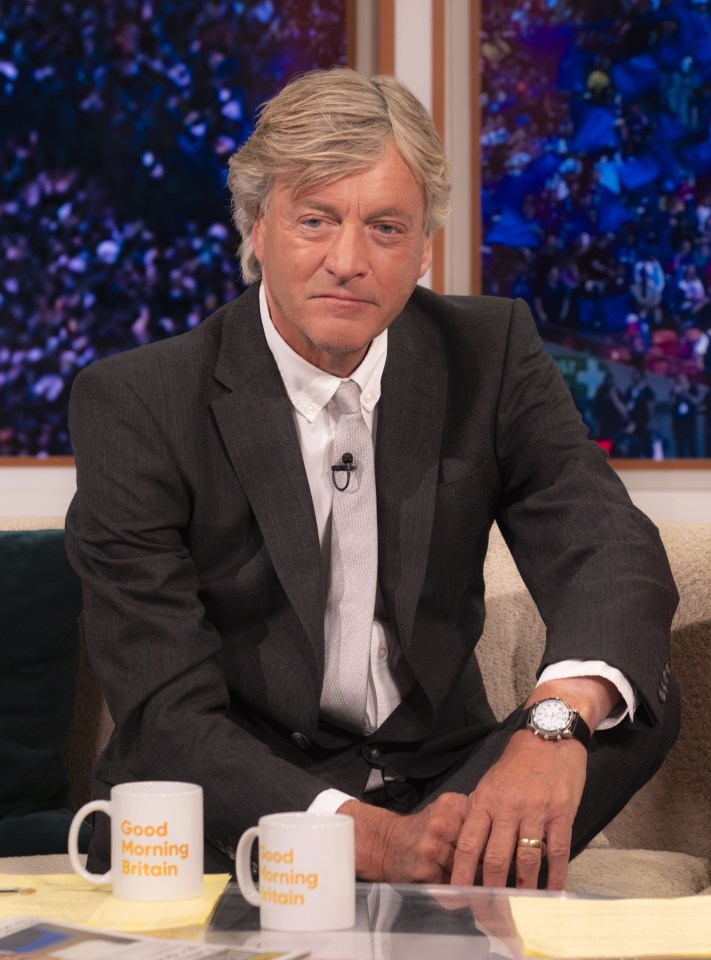 Richard Madeley on the Good Morning Britain set.